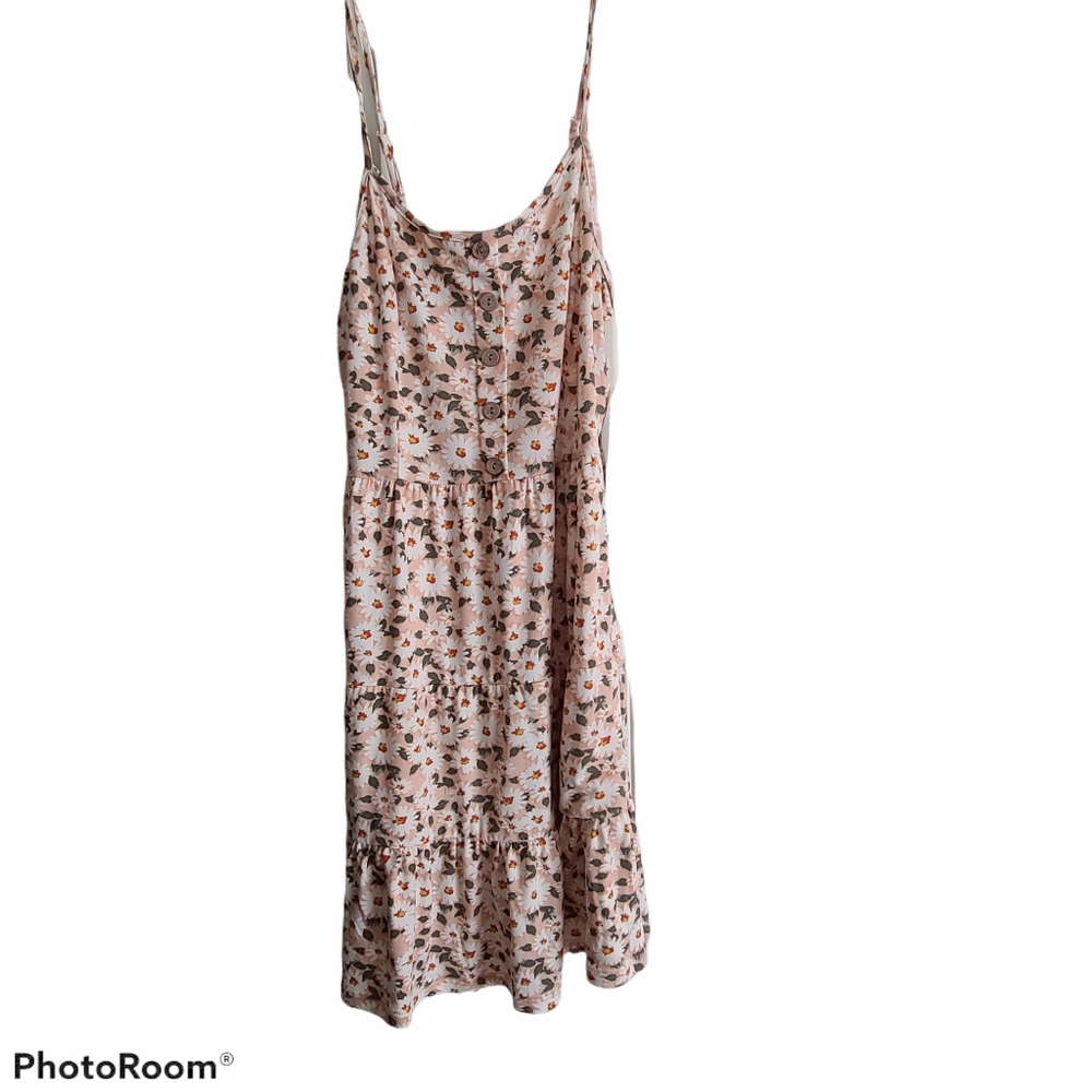 Almost Famous Peach Dress Large